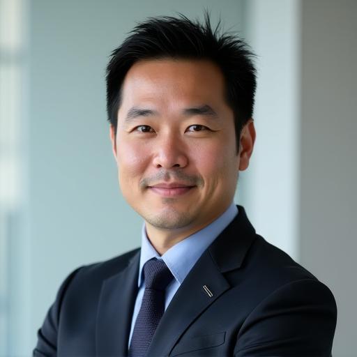 創業者兼CEOの田中健司のポートレート写真